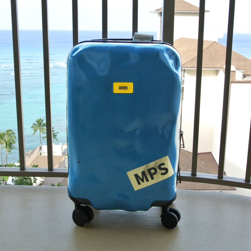 スーツケース用ステッカーを作ってみました Ms完全耐水ラベル ゴールドマット 強粘着 紙のブログ