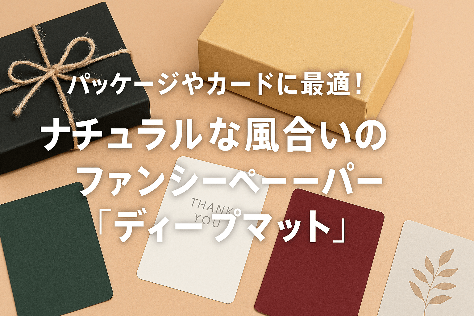 パッケージやカードに最適！ナチュラル風合いのファンシーペーパー 
