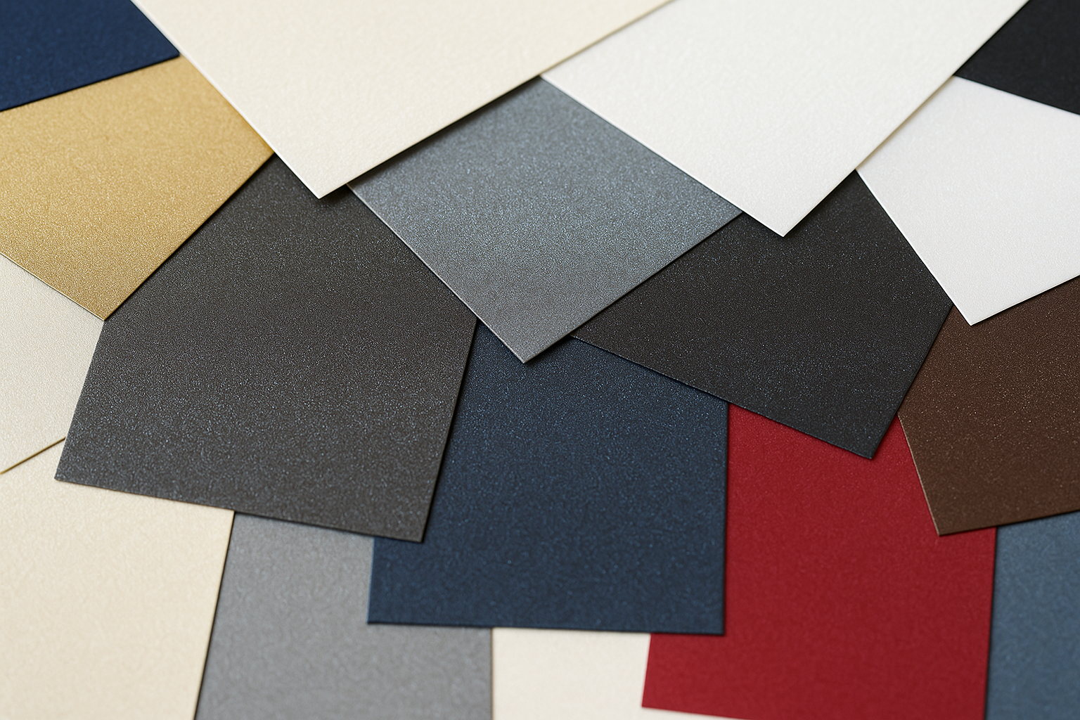 金属を思わせる深みのあるメタリックカラー