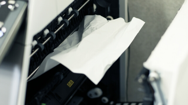 プリンターの紙詰まり