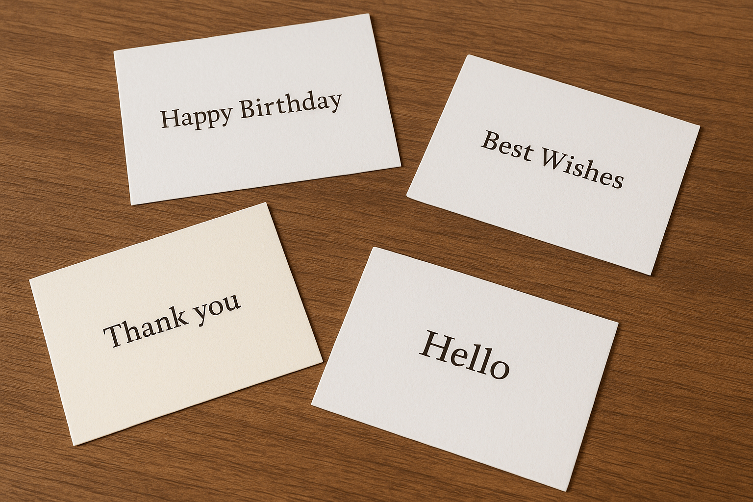 ギフトのメッセージカード