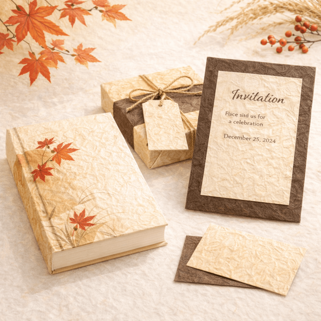 季節感を演出する装丁や台紙