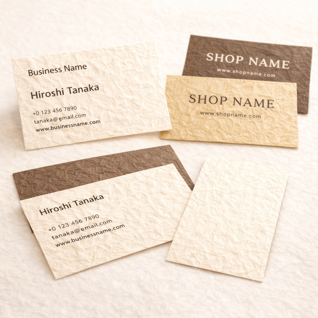 ブランド名刺や<br>ショップカード