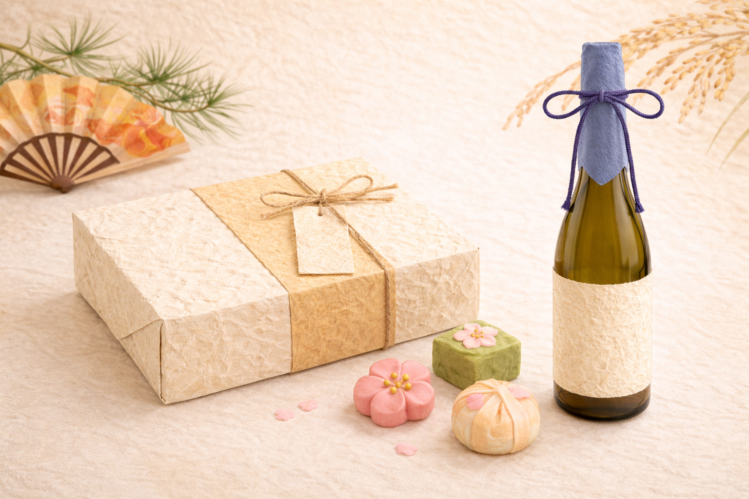 和菓子や地酒のラベル