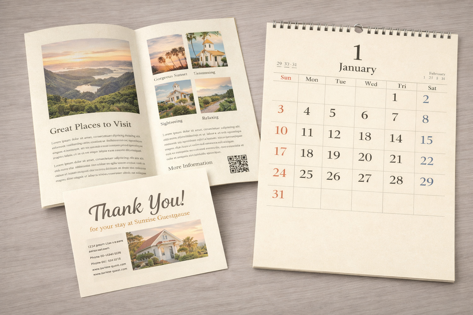 パンフレット表紙や<br>ポストカード、カレンダー