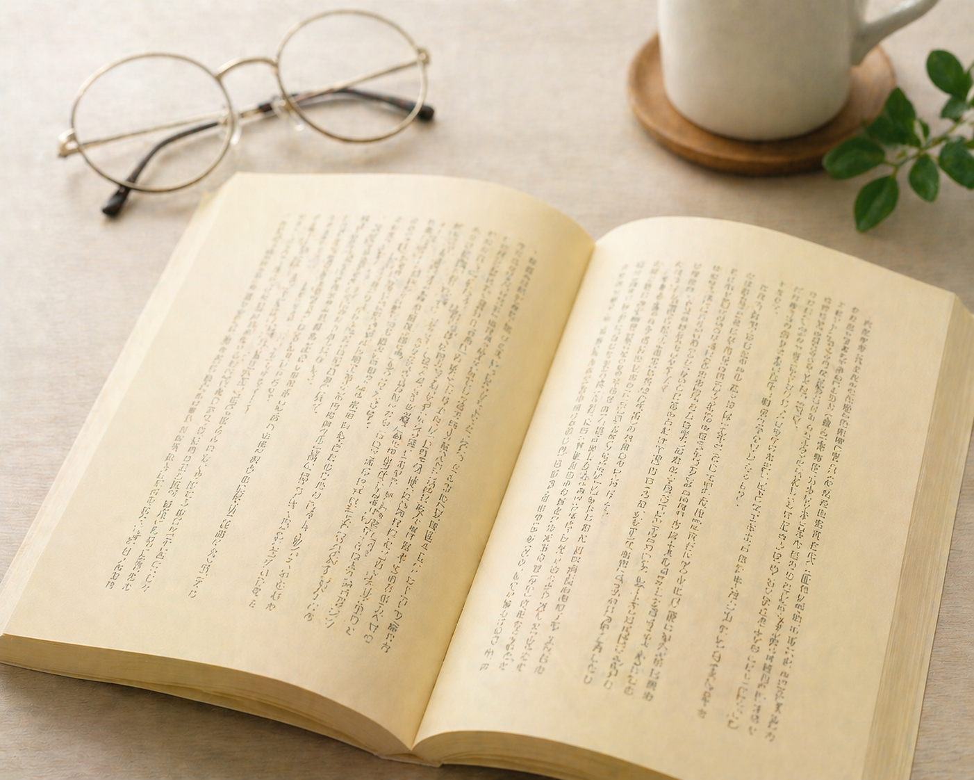 淡クリームの色合い