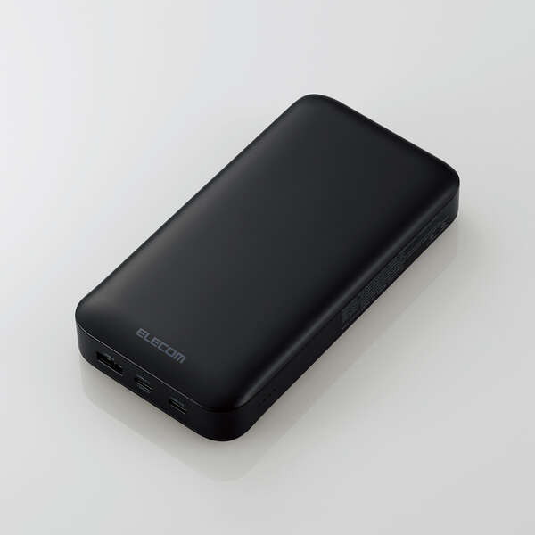 ELECOMのUSB　PD　モバイルバッテリーDE-C50L-20000BK