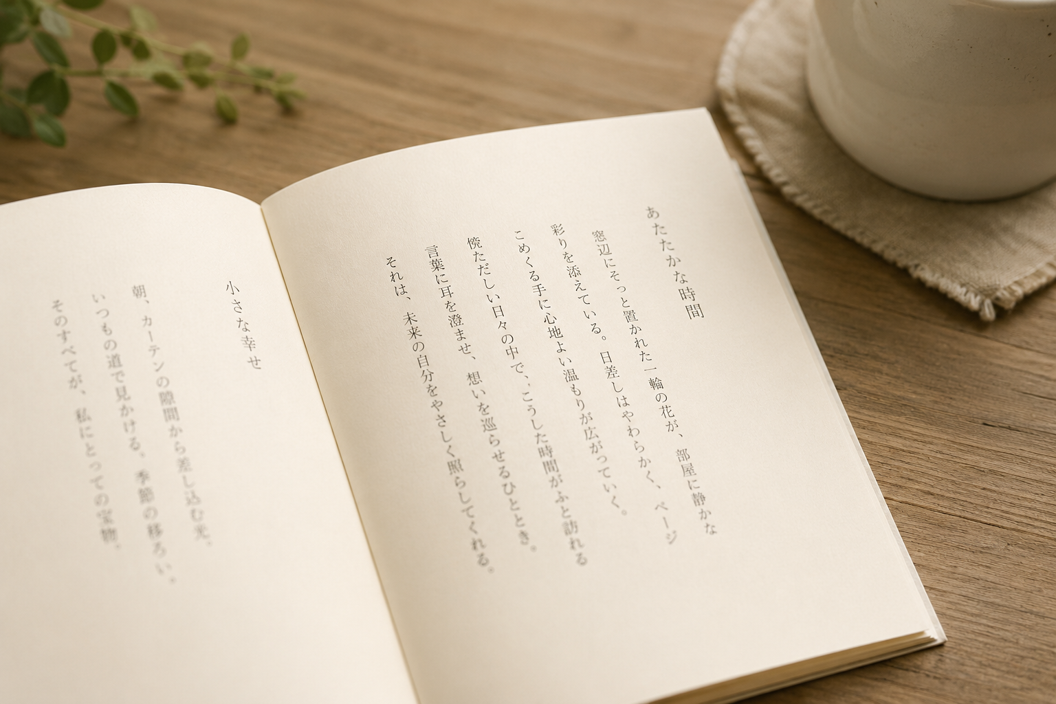 落ち着きのある<br>ナチュラルな色合い
