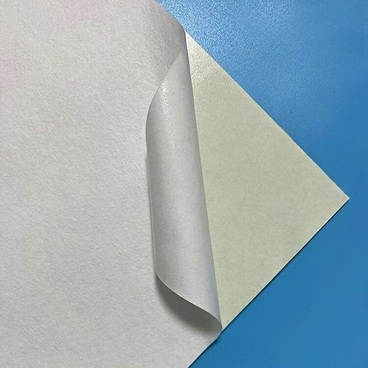 コットン和紙ラベル 粘着面