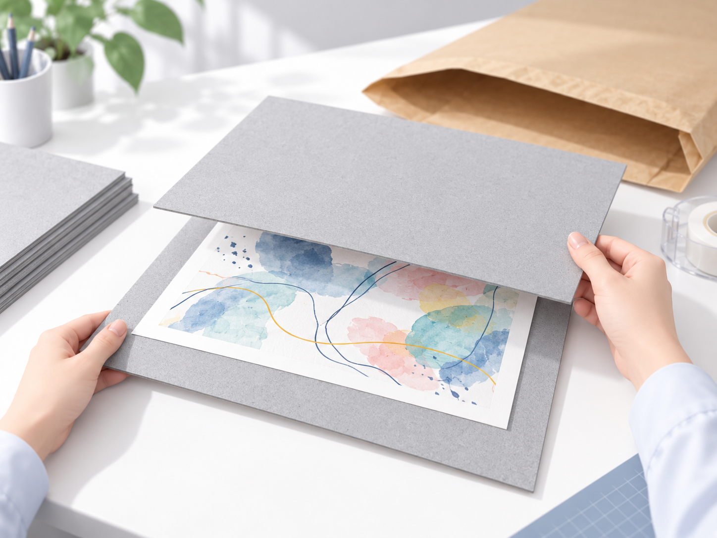 イラスト・原画の発送用厚紙