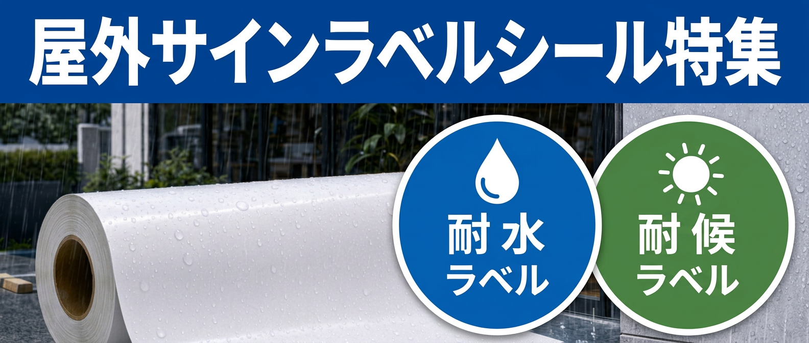 屋外で使えるサインラベルシール特集 