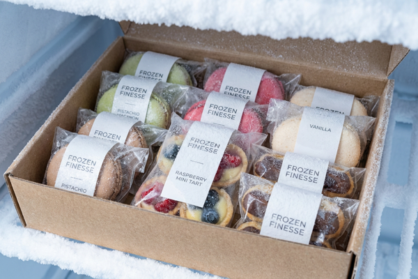 冷凍スイーツ・EC事業者でのブランドラベルへの活用例