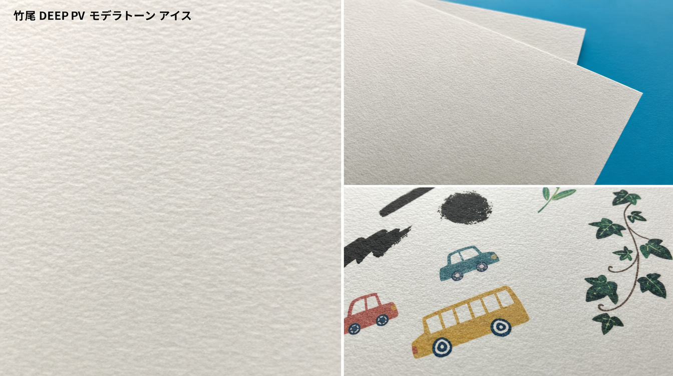 竹尾DEEP PVシリーズなど高級印刷用紙のイメージ